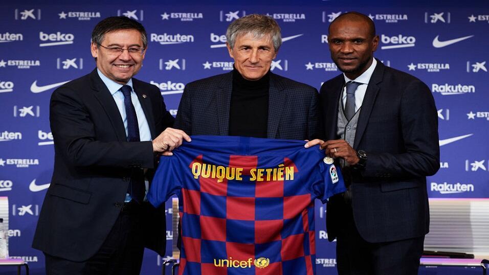 Barcelona's Bartomeu, Setien and Abidal